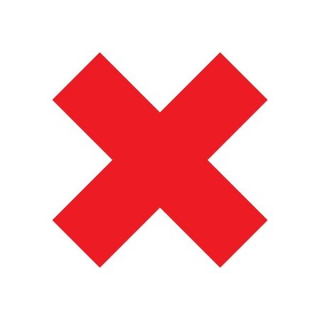 Ergomat DuraStripe Mean Lean 9.5inx9.5inx3.5in Xfts Red, 12PK DSML-X9.5-R-KIT